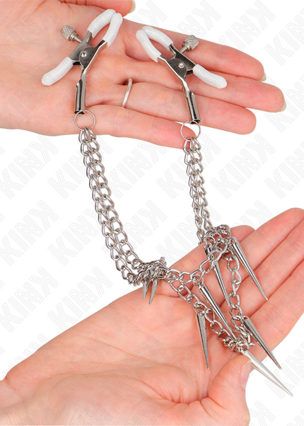 KINK - PINZE PER CAPEzzoli CON CATENE A SPUNTE 30 CM
