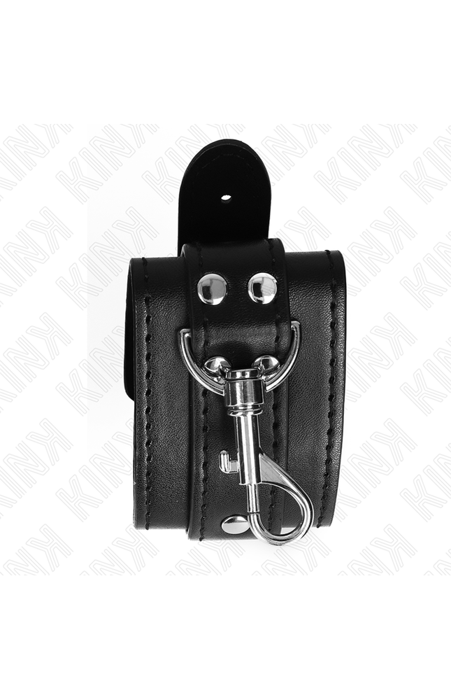 KINK - RESISTENZA DA POLSO PER DUNGEON CON CHIUSURA NERA REGOLABILE 21-28 CM X 5,5 CM