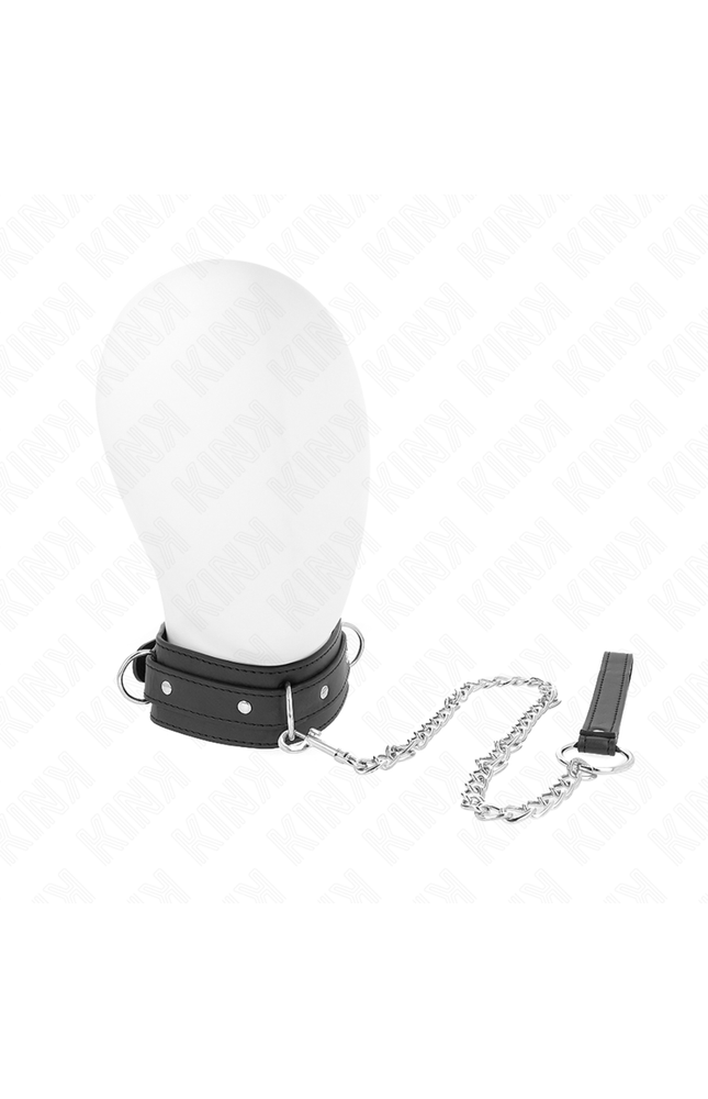 KINK - COLLANA CON GUINZAGLIO 65 CM MODELLO 3 ANELLI 1 REGOLABILE 38-49 CM X 5 CM