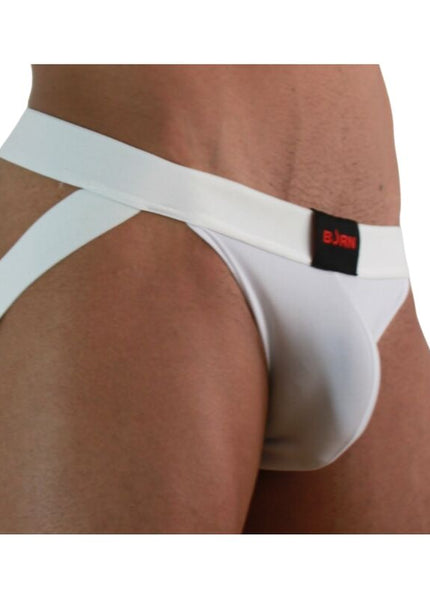 BURN - 007 JOCK LYCRA BIANCO S
