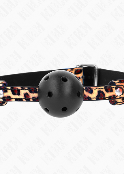 KINK - PALLA TRASPIRANTE LEOPARDO 4,5 CM BAVAGLIO 65 x 2,5 CM