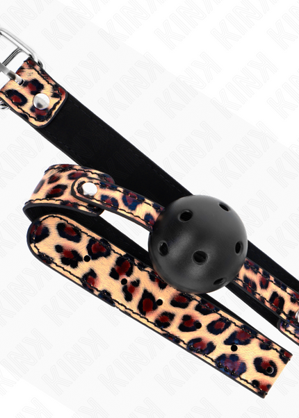 KINK - PALLA TRASPIRANTE LEOPARDO 4,5 CM BAVAGLIO 65 x 2,5 CM