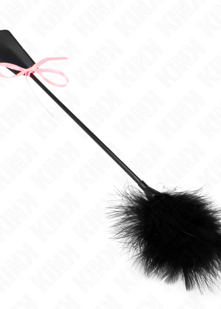 KINK - PIUME TICKLE CON FIOCCO NASTRO ROSA 49 CM