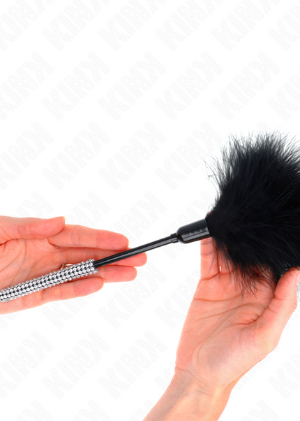 KINK - PIUME TICKLE CON MANICO STRASS 27 CM
