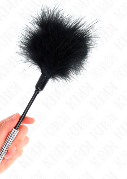 KINK - PIUME TICKLE CON MANICO STRASS 27 CM