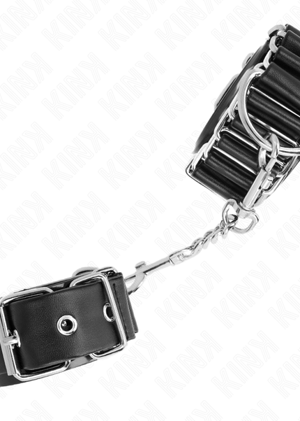 KINK - TENUTA DA POLSO SOTTILE A CERNIERA NERA REGOLABILE 16-22 CM X 3,5 CM