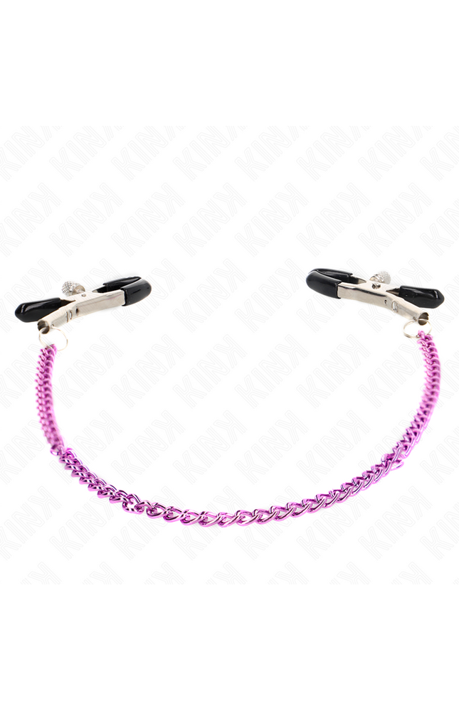 KINK - MORSETTI PER CAPEZZOLI A CATENA VIOLA 30 CM