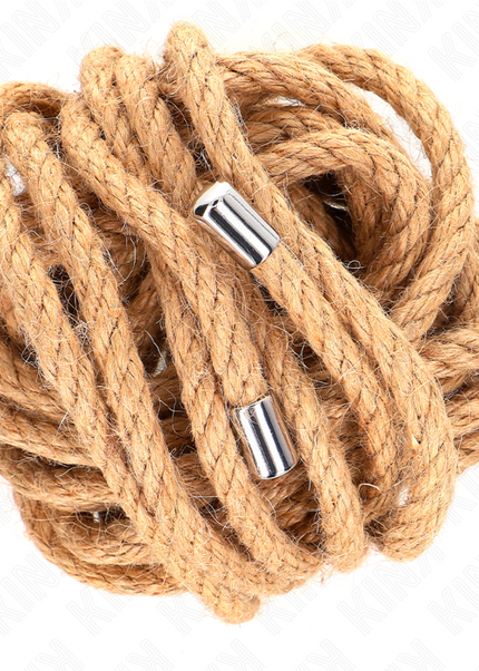 KINK - CORDA DI CANAPA CON TESTA IN METALLO 5 METRI