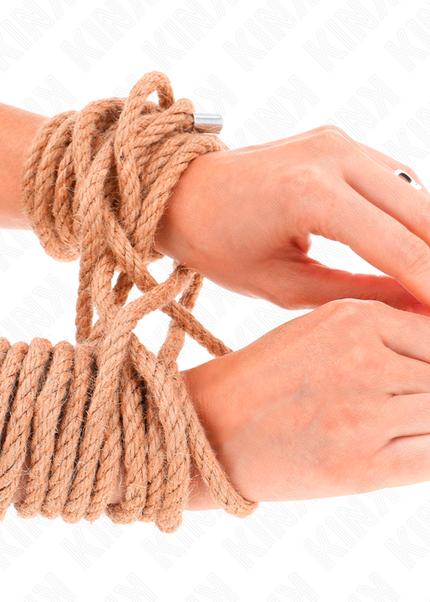 KINK - CORDA DI CANAPA CON TESTA IN METALLO 10 METRI