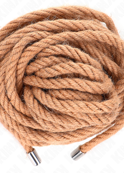 KINK - CORDA DI CANAPA CON TESTA IN METALLO 10 METRI