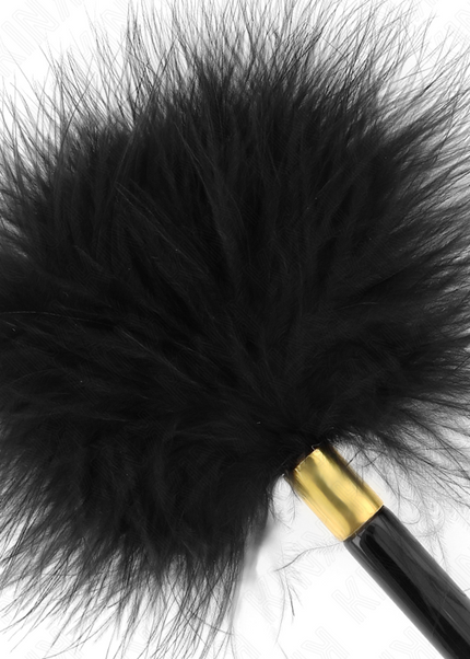 KINK - PIUME TICKLE IN METALLO ORO NERO 18 CM