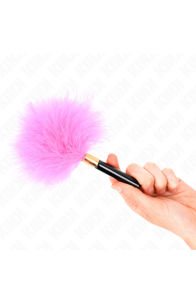 KINK - PIUME TICKLE IN METALLO ORO FUCSIA 18 CM