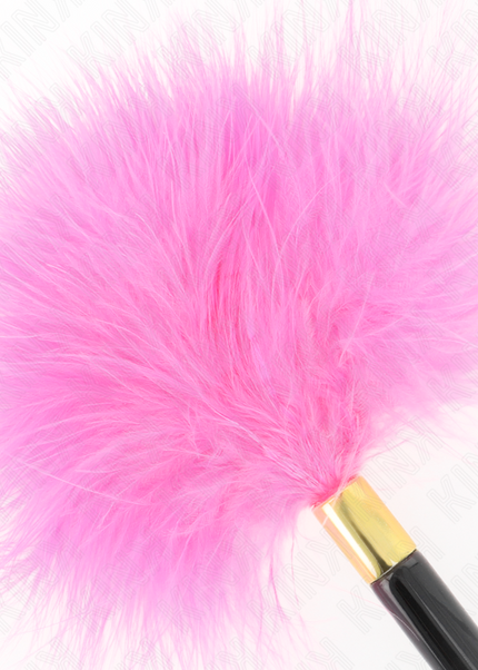 KINK - PIUME TICKLE IN METALLO ORO FUCSIA 18 CM