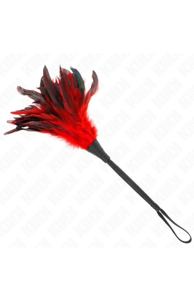 KINK - PIUME DI POLLO SOLLEGATO A FORMA DI CORNO ROSSO 36 CM
