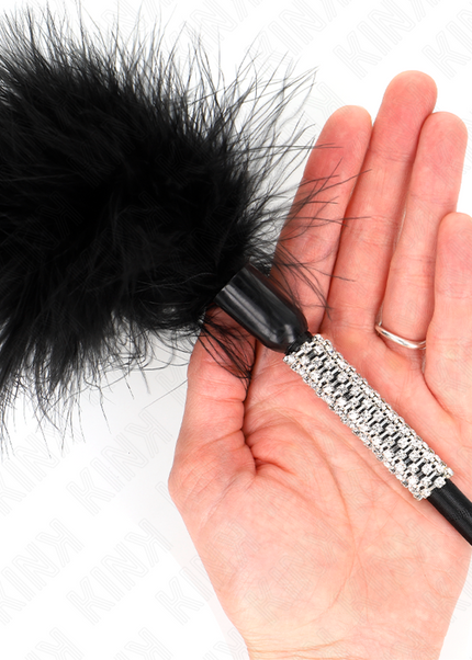 KINK - PIUME TICKLE CON MANICO STRASS 50 CM