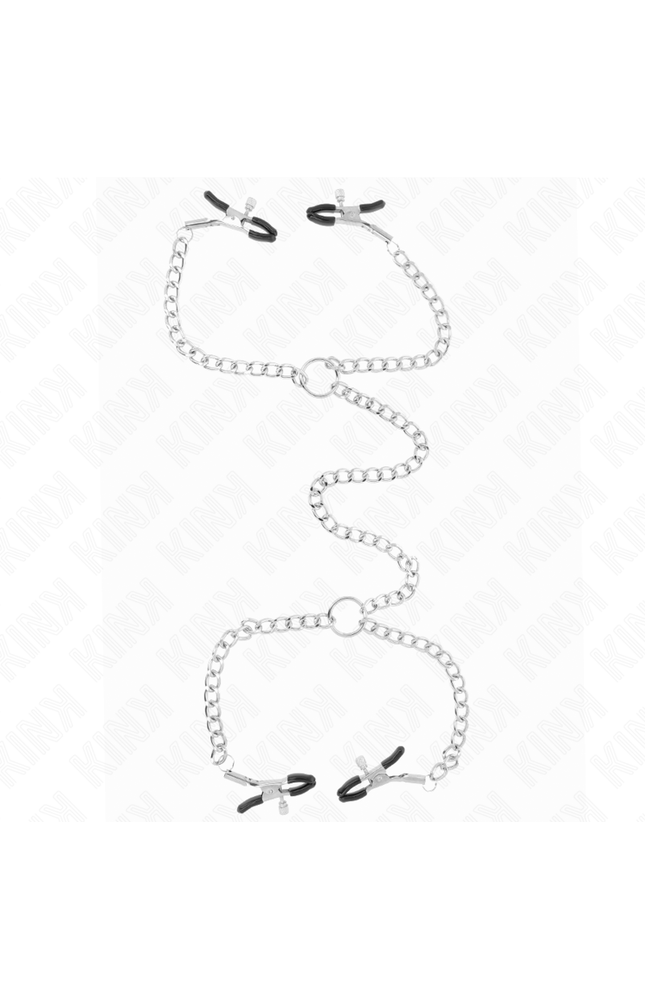 KINK - MORSETTI PER CAPEZZOLI A 4 CATENE 32 CM CON CATENE 14 CM