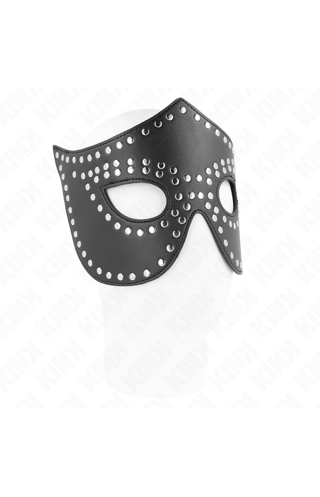 KINK - MASCHERA IN SIMILPELLE CON RIVETTI MODELLO 2 30 x 12 CM
