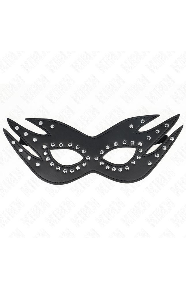 KINK - MASCHERA IN SIMILPELLE CON RIVETTI MODELLO 3 26 x 9,5 CM