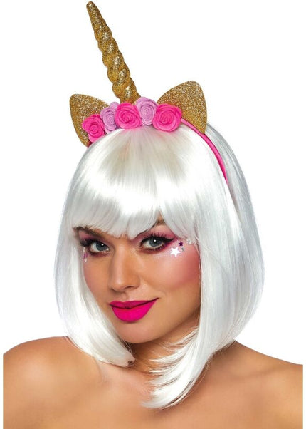 LEG AVENUE - CERCHIETTO FIORE UNICORNO ORO