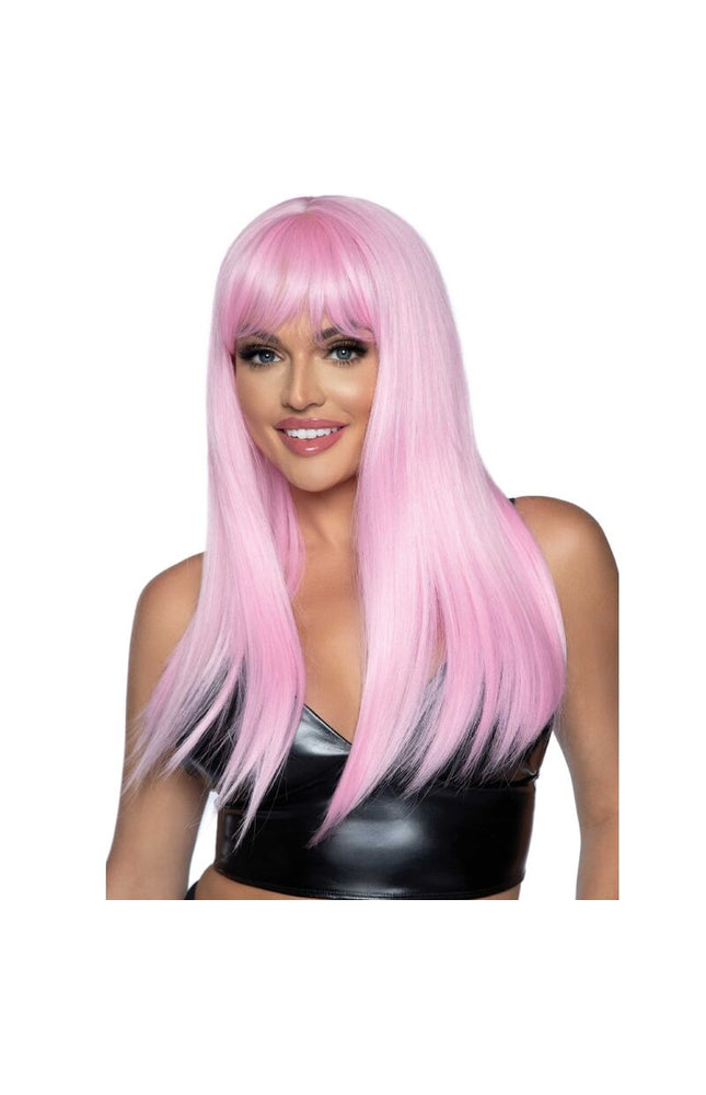 LEG AVENUE - PARRUCCA LUNGA LISCIA FRANGIA ROSA