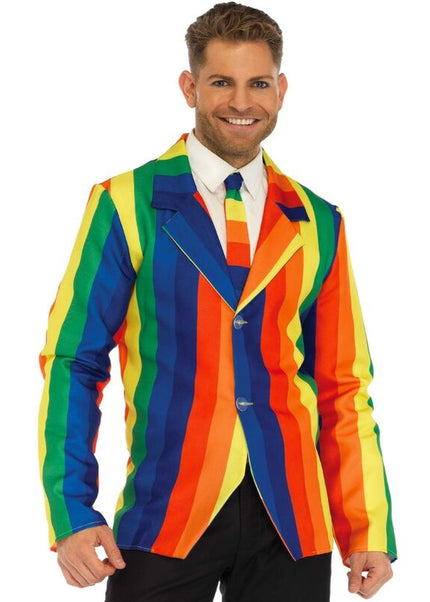 LEG AVENUE - BLAZER + CRAVATTA RAINBOW S