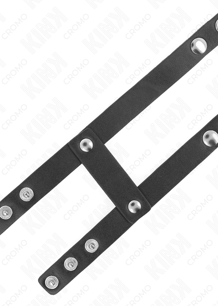 KINK - ANELLO PER PENE REGOLABILE IN PELLE DOPPIA