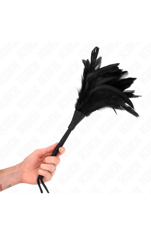 KINK - PIUME DI POLLO SOLLEGATO A FORMA DI CORNO NERO 36 CM