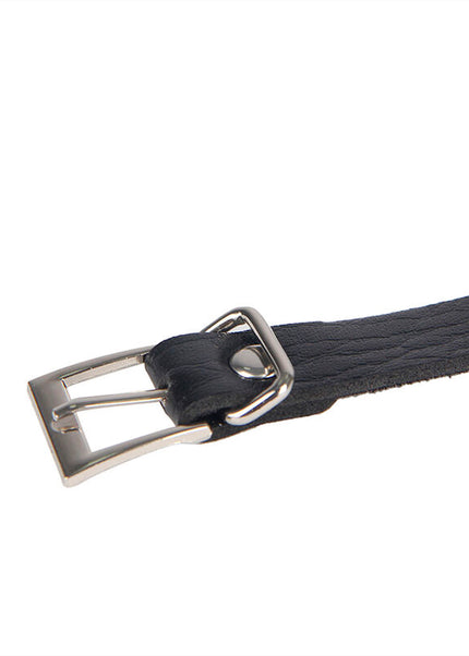 SUBBLIME - 953713 CINTURA PUNK BONDAGE FIBBIA METALLO NERA TAGLIA UNICA