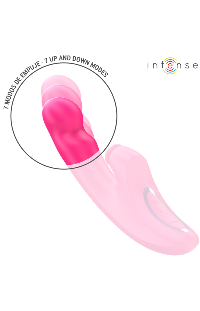 INTENSO - VIBRATORE EMI 13,5 CM MULTIFUNZIONE 3 IN 1 10 VIBRAZIONI ROSA