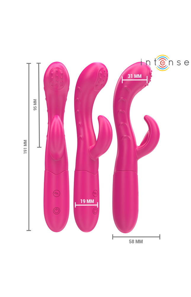 INTENSO - VIBRATORE AMARA CON LINGUA STIMOLANTE 10 VIBRAZIONI ROSA