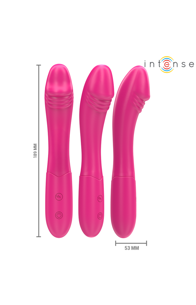INTENSE - BELINDA VIBRATORE 19 CM FLESSIBILE 10 VIBRAZIONI ROSA