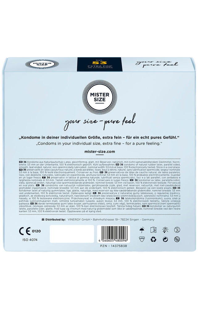 MISTER MISTER - CONSERVATIVO TAGLIA M 53 MM (36 UNITÀ)