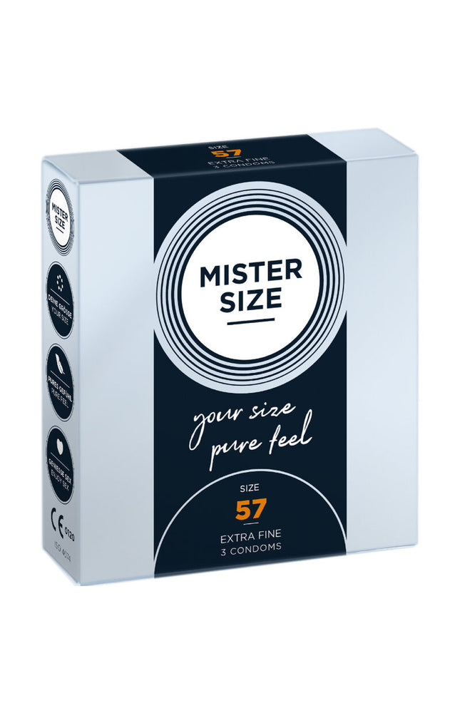 MISTER SIZE - PRESERVATIVO TAGLIA L 57 MM (3 UNITÀ)