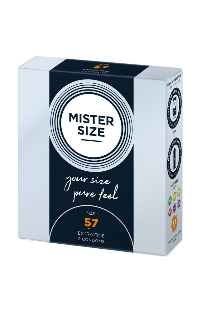 MISTER SIZE - PRESERVATIVO TAGLIA L 57 MM (3 UNITÀ)