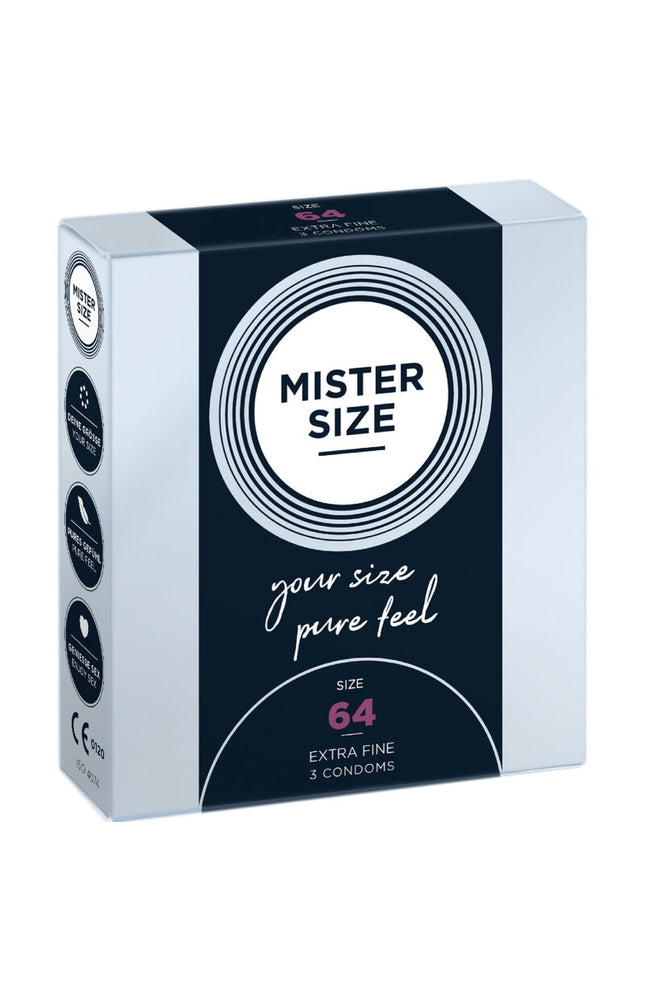 MISTER SIZE - PRESERVATIVI TAGLIA XXL 64 MM (3 UNITÀ)