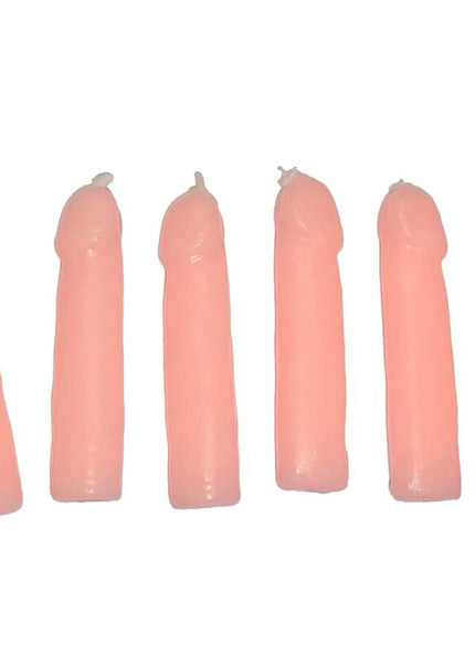 DIABLO PICANTE - 6 CANDELE A FORMA DI PENE CARNE