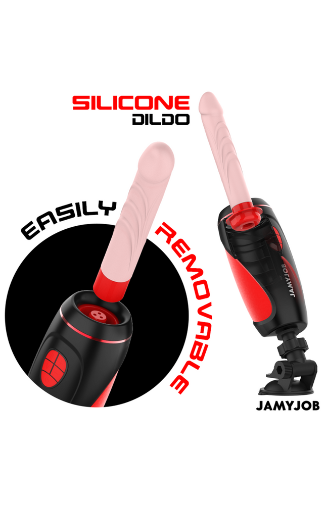 JAMYJOB - PYSTON BASE MASTURBATORE AUTOMATICO CON DILDO TELECOMANDO