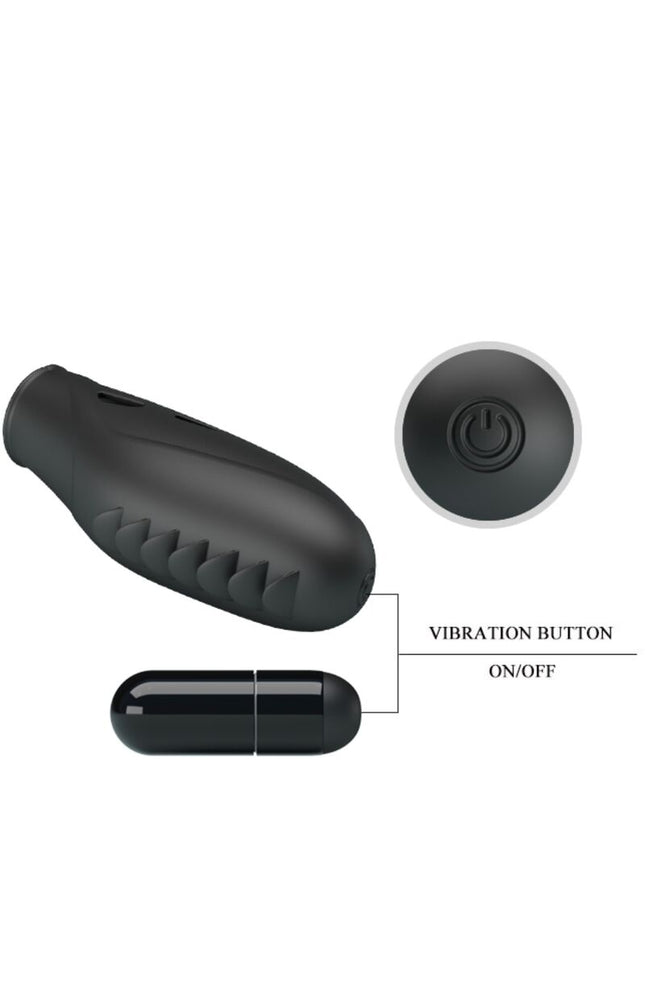 PRETTY LOVE - VIBRATORE DA DITO IN SILICONE GILO NERO