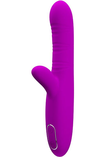 PRETTY LOVE - ANGELIQUE VIBRATORE MULTIFUNZIONE + STIMOLATORE CLITORIDE VIOLA