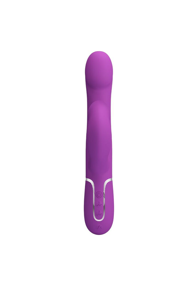 PRETTY LOVE - VIBRATORE E STIMOLATORE MULTIFUNZIONE 4 IN 1 VIOLA