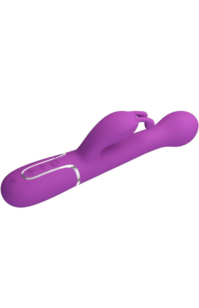 PRETTY LOVE - DEJON 3 IN 1 VIBRATORE MULTIFUNZIONE CONIGLIO VIOLA