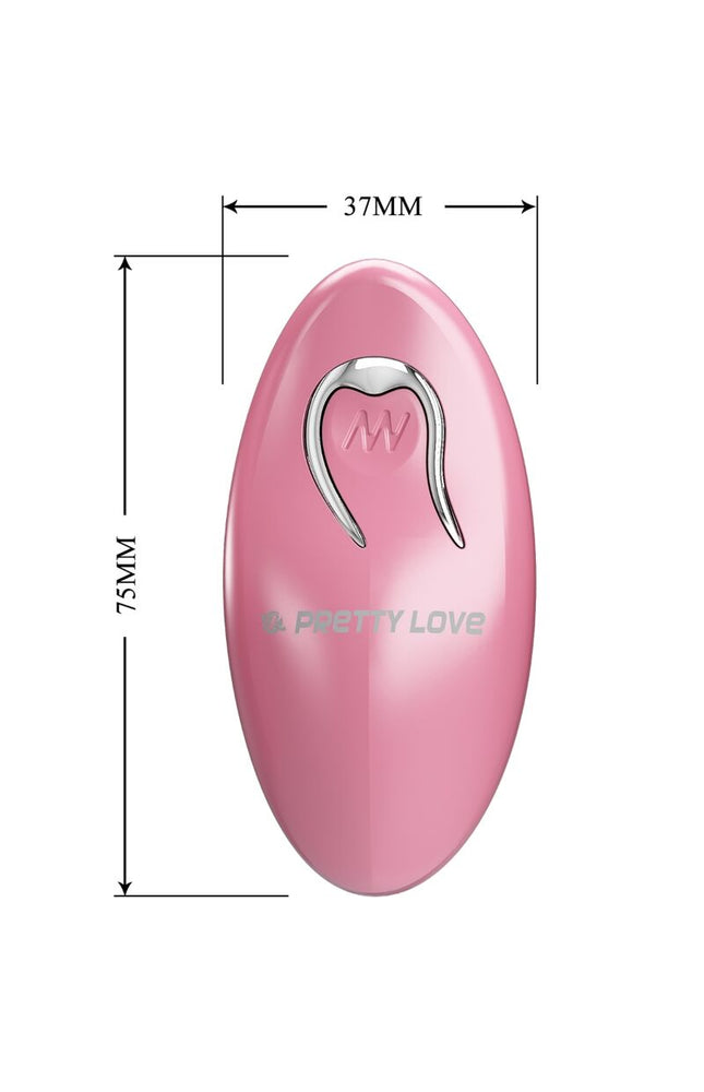 PRETTY LOVE - MORSETTI PER CAPEZZOLI CAILEY 10 VIBRAZIONI TELECOMANDO ROSA