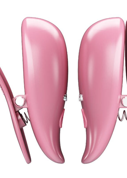 PRETTY LOVE - MORSETTI PER CAPEZZOLI CAILEY 10 VIBRAZIONI TELECOMANDO ROSA