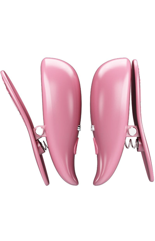 PRETTY LOVE - MORSETTI PER CAPEZZOLI CAILEY 10 VIBRAZIONI TELECOMANDO ROSA