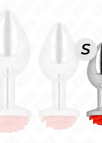 KINK - PLUG ANALE ROSA ROSSO TAGLIA S