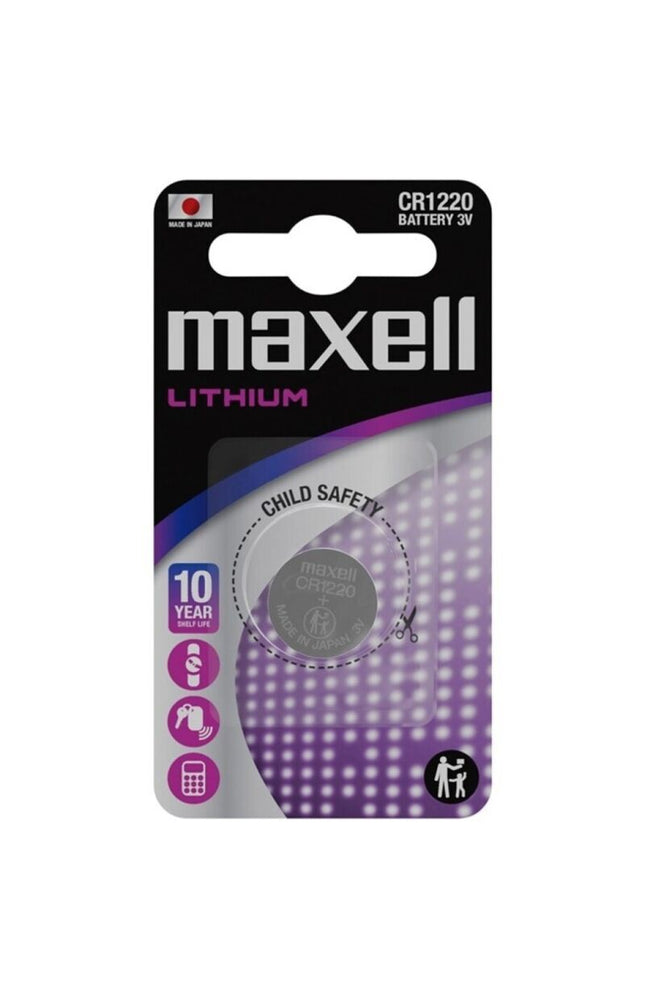 MAXELL - BATTERIA A BOTTONE AL LITIO CR1220 3V BLISTER*1
