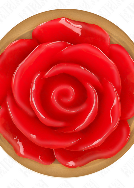 KINK - PLUG ANALE IN ORO ROSA CON ROSA ROSSA L