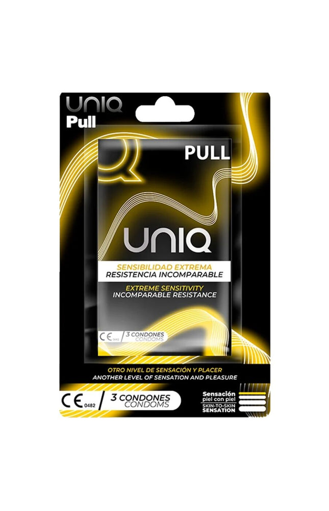 UNIQ - PRESERVATIVI SENZA LATTICE CON STRISCE 3 UNITÀ