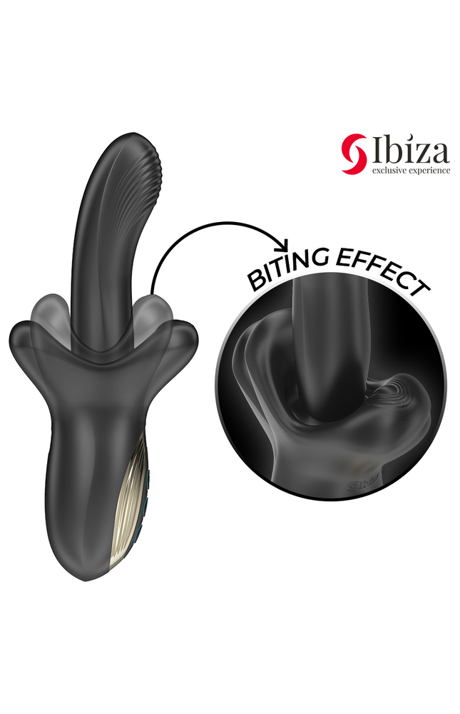 IBIZA - VIBRATORE POTENTE CON EFFETTO SPINTA E MORSO