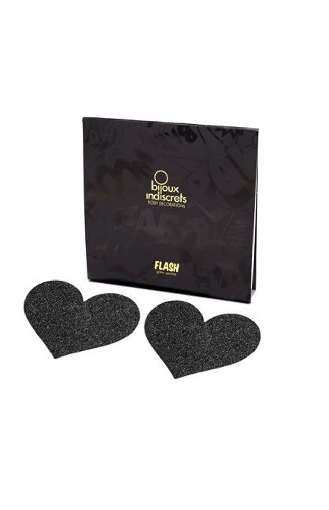 BIJOUX - INDISCRETS FLASH NERO TAGLI CAPEZZOLI CUORE